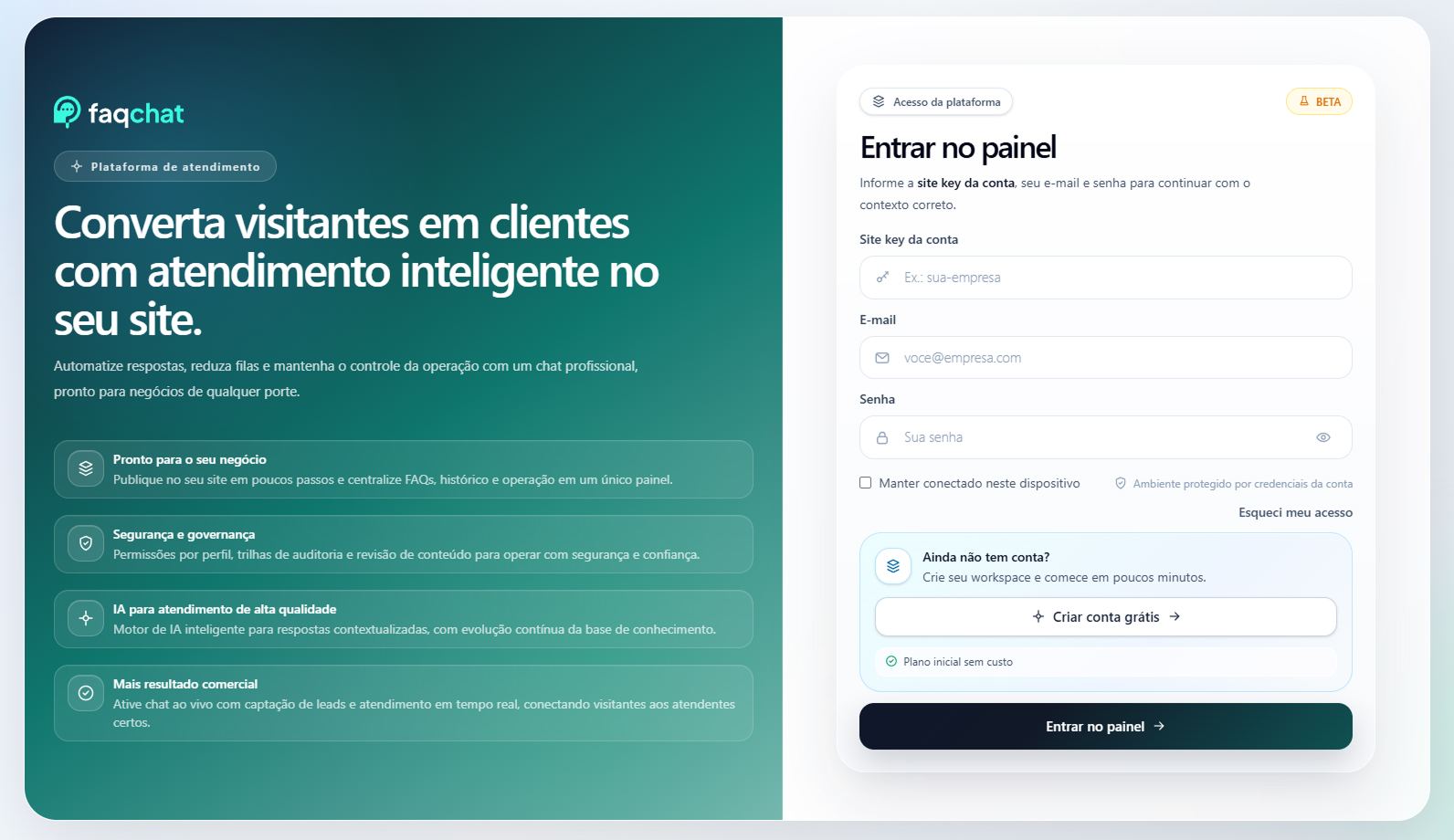 FaqChat Login